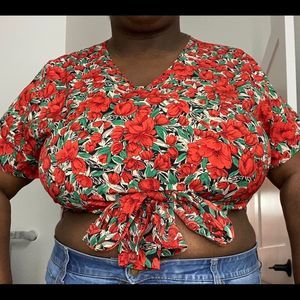 Floral Crop Top